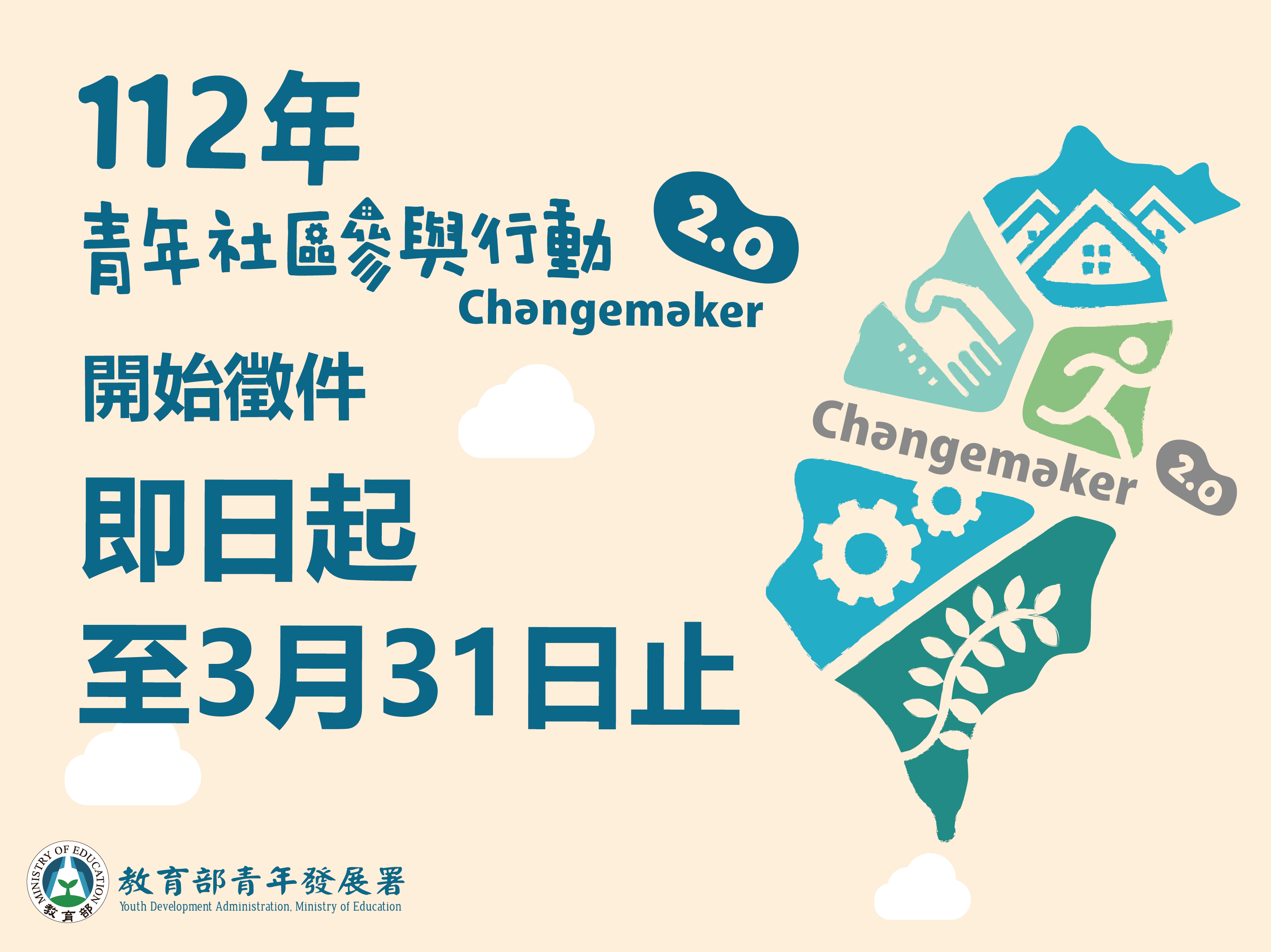 112年青年社區參與行動2.0 Changemaker計畫徵件