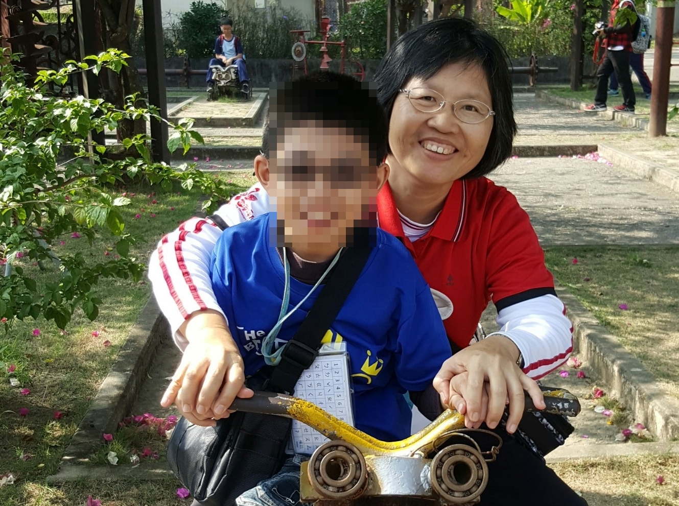 陳權滿和第一位開啟嘉義特殊教育學校學生跨校進行融合教育的學生