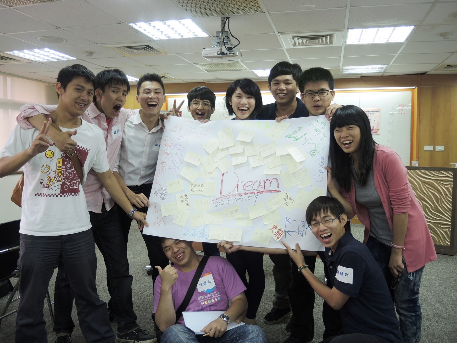 主持人才培訓團隊練習用心智圖構築大家夢想