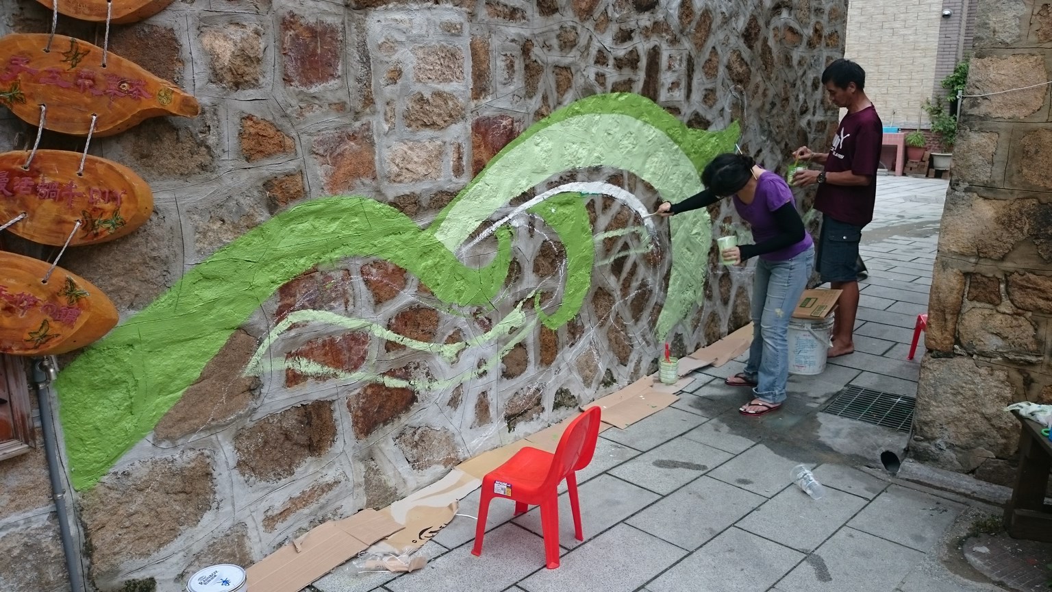 塘岐社區社區造景美化。