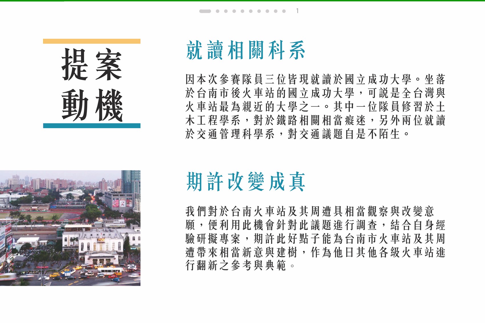 團隊提案動機