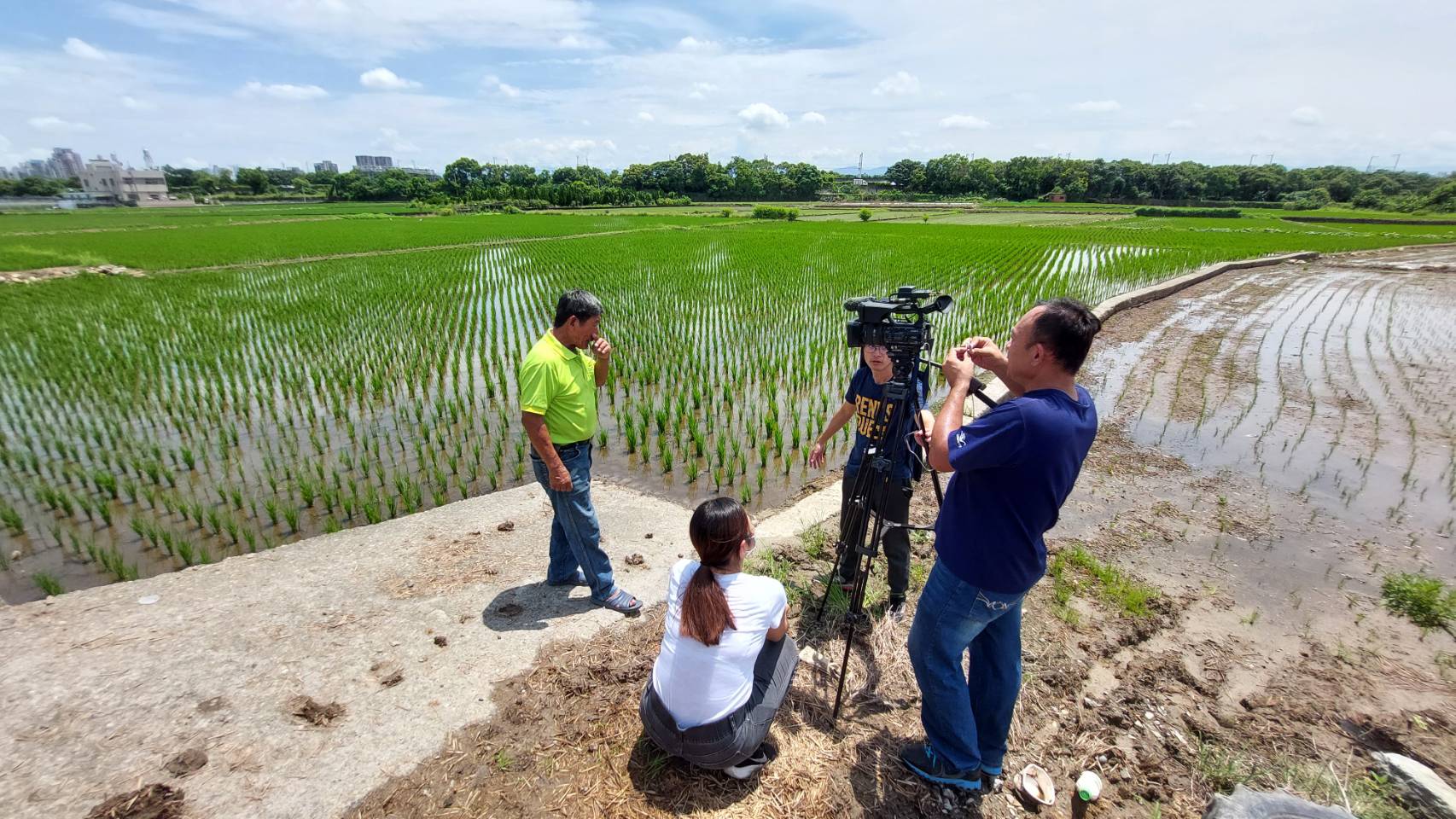 土地學院-烏日茄芷彈團隊專訪烏日區冠軍米稻農，記錄稻田生活的記憶。